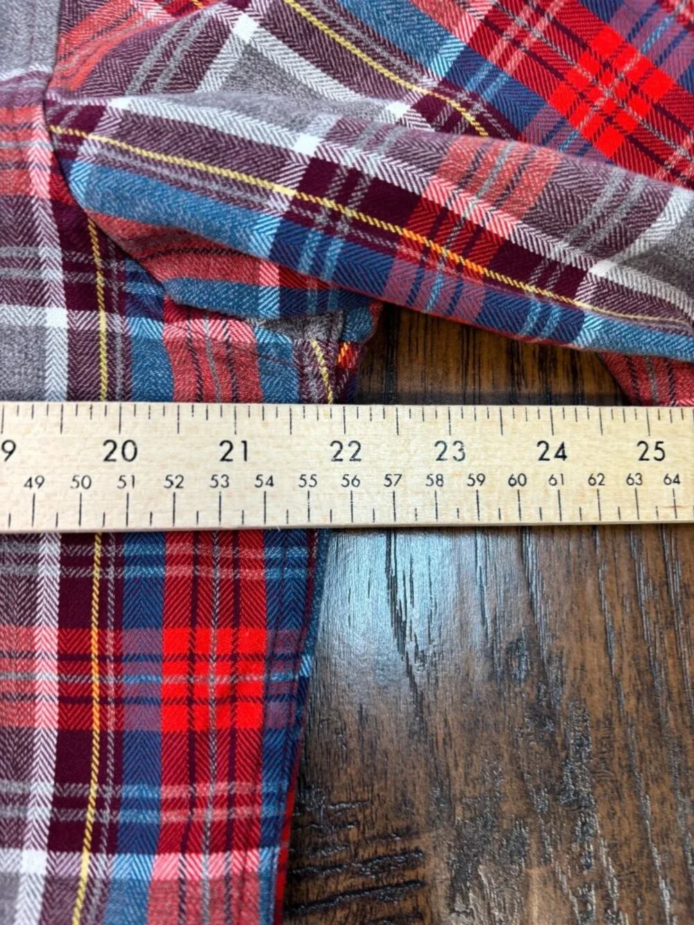 Banana Republic Flannel‎ Shirt Medium Red Plaid Camden Fit Luxe Cotton Men's